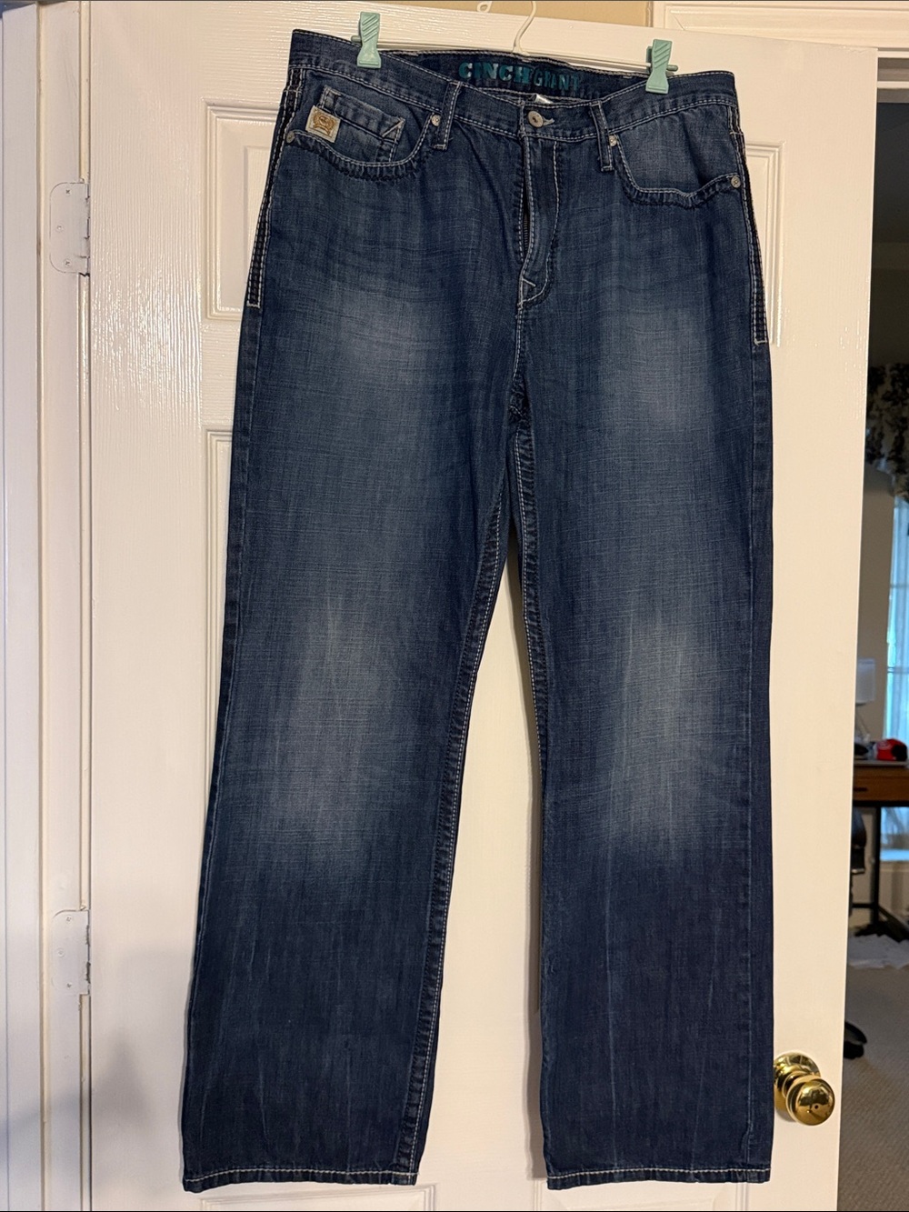Cinch Men's Blue Relaxed Straight Jeans